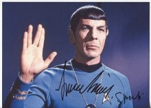 Автограф: Леонард Нимой. Звездный путь / Star Trek. Редкость