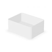 Раковина накладная Zucchetti Lab 03 7L033 материал Corian, 40х30 см схема 1