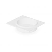 Раковина полувстраиваемая Zucchetti Rise 7RI201 материал Cristalplant, диаметр 38 см, 52х46 см схема 1