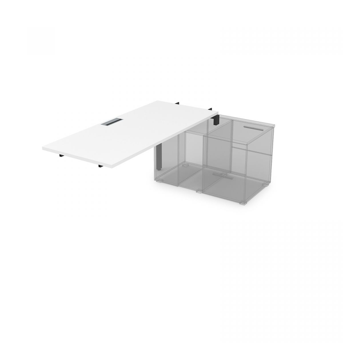 СТС Стол системы БЕНЧ линейный, три опоры, средний