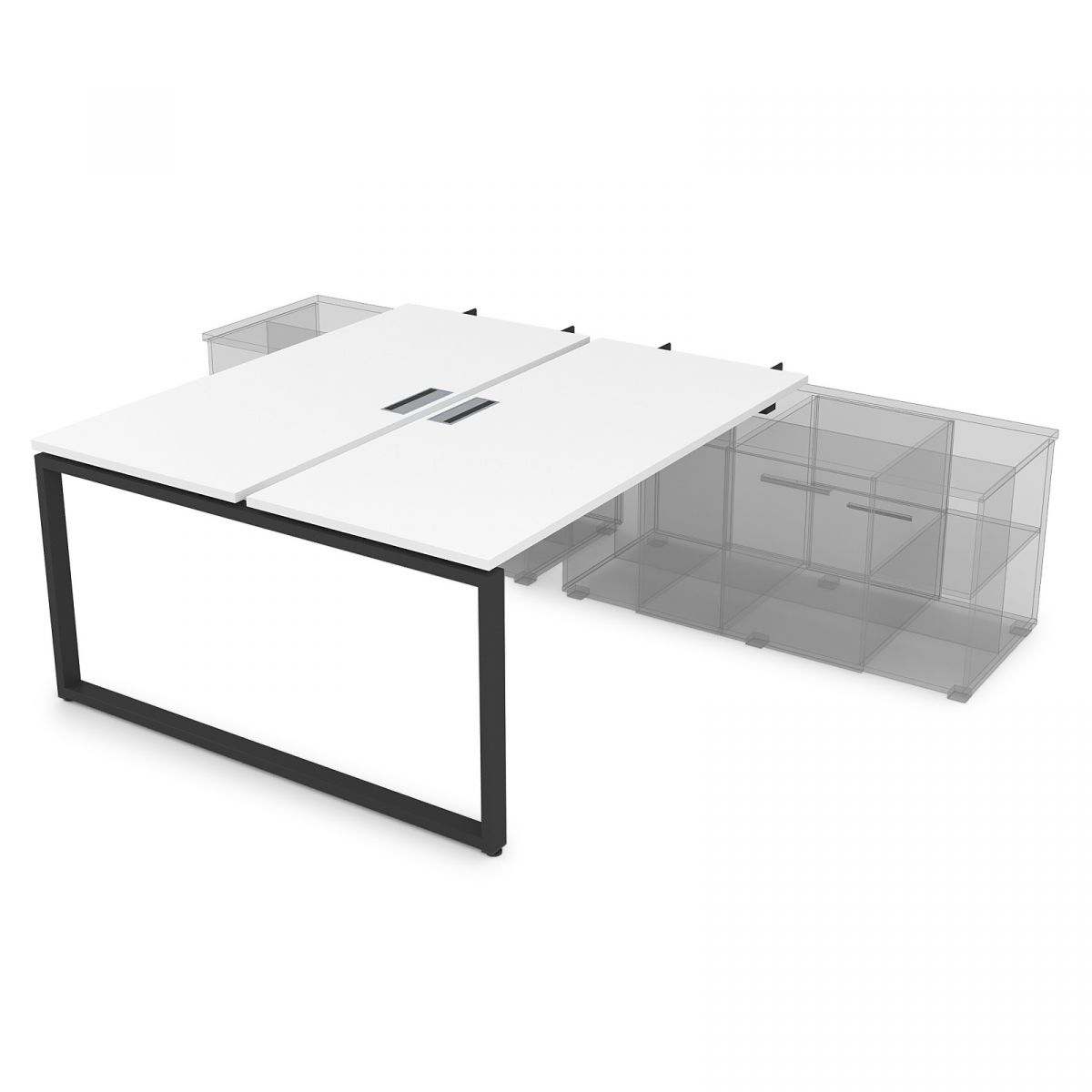 СПБН-О Стол системы БЕНЧ, на 2 рабочих места, для крепления на тумбу,начальный