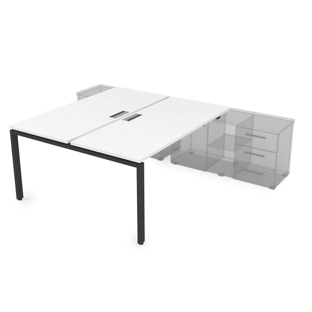 СПБ-П Стол системы БЕНЧ на 2 рабочих места, для крепления на тумбу