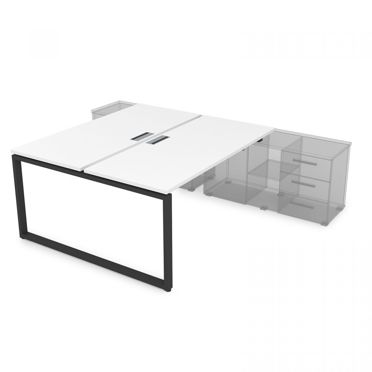 СПБ-О Стол системы БЕНЧ, на 2 рабочих места, для крепления на тумбу