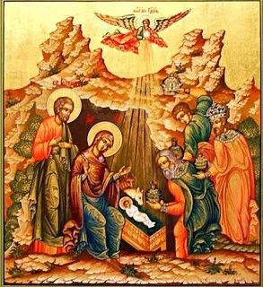 Икона Рождество Христово (рукописная вариант 2)