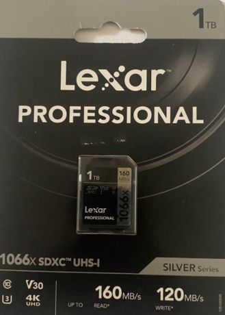 Карта памяти Lexar Silver sdxc 1Tb 160Mb/s