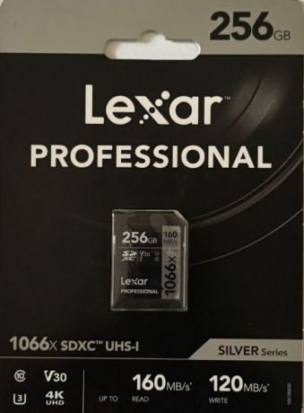 Карта памяти Lexar Silver sdxc 256GB 160Mb/s