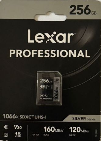 Карта памяти Lexar Silver sdxc 128GB 160Mb/s