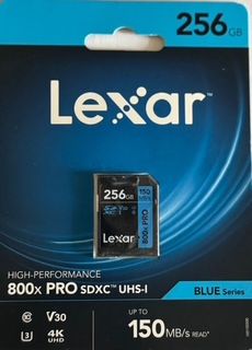 Карта памяти Lexar Blue sdxc 256GB 150Mb/s