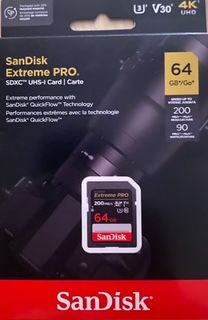 Карта памяти SanDisk Extreme PRO 64Gb 200/140Mb/s