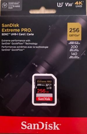 Карта памяти SanDisk Extreme PRO 256Gb 200/140Mb/s
