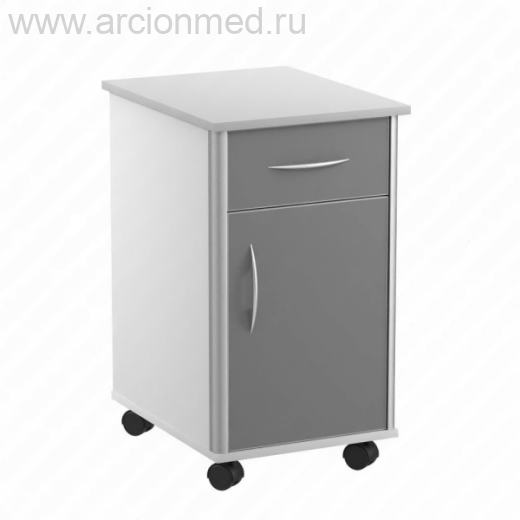 Тумба лабораторная передвижная А-ТЛп.05.00 Стандарт Плюс ящик, дверка