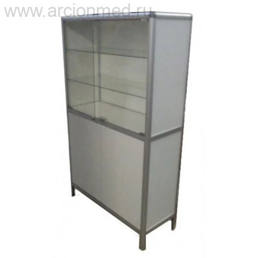 Шкаф лабораторный М-ШЛ2/06 двустворчатый со стеклом
