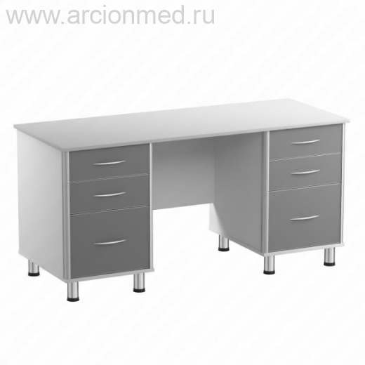 Стол лабораторный А-СЛ.02.00 две тумбы,6 ящиков