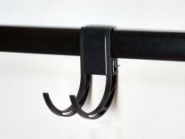 Компактный крюк - GSH54BK двойной J-образный чёрный
