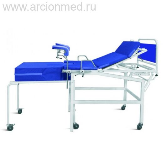 Кровать акушерская КА механическая (регулировка углов наклона -гребенка)