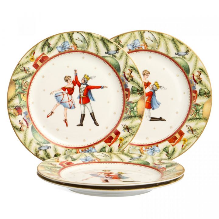 НАБОР ТАРЕЛОК ЗАКУСОЧНЫХ 4 ШТ. 20,5 СМ