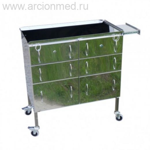 Столик СП-02МН.1 для перевязочных отделений, передвижной