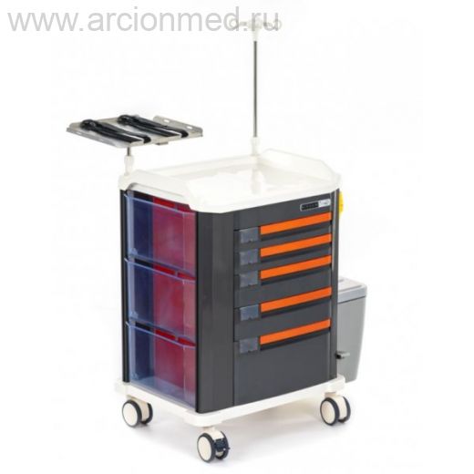 Медицинская тележка MET PSC-170 для оказания скорой помощи и реанимации