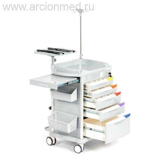 Тележка внутрибольничной скорой помощи с цветовой кодировкой MET 160