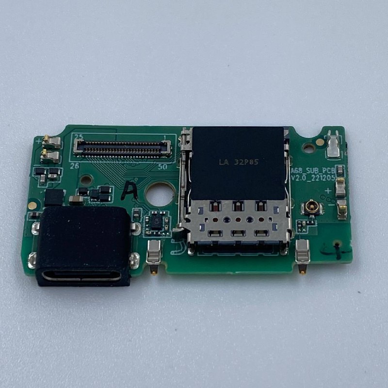 Unihertz LUNA нижняя плата с разъёмом зарядки оригинал с разбора