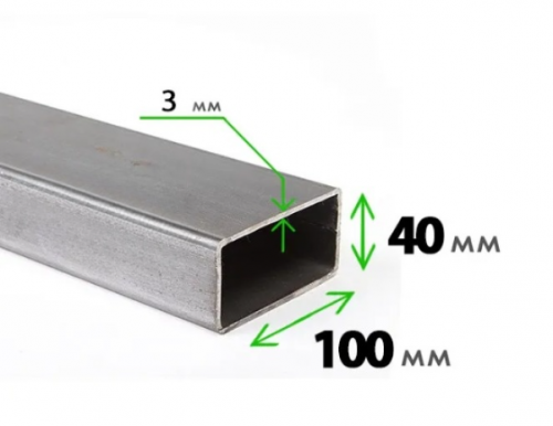 Труба профильная 100x40x3,0 мм