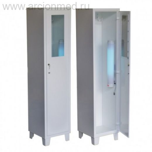 Шкаф металлический для эндоскопов ШХЭ 2-2 УФ + рециркулятор в комплекте