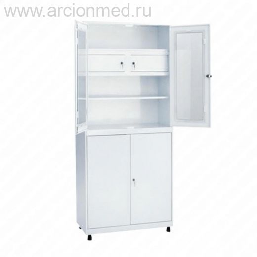 Шкаф двухстворчатый металлический ШММС.02.00 (с трейзером)