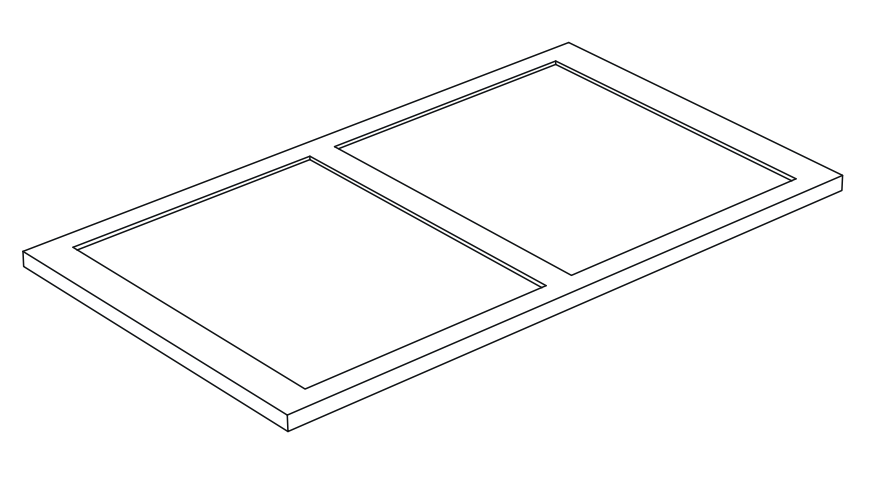 Изображение Полка Nic Design Velo 007 802 под консоль 021 799