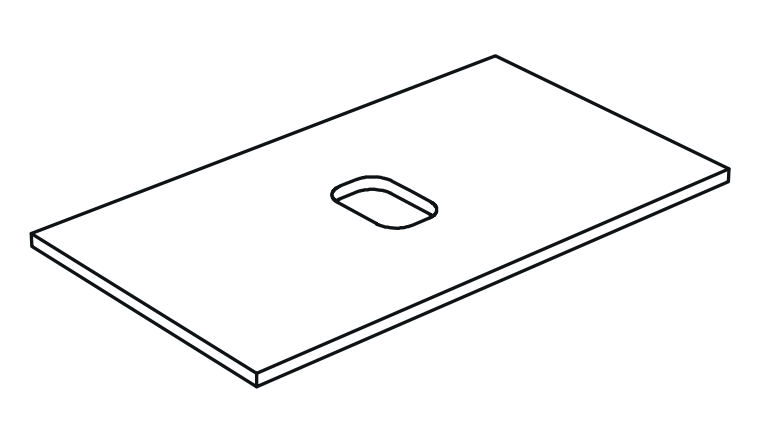 Столешница Nic Design Velo 007 825 под консоль 021 799