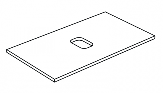 Столешница Nic Design Velo 007 825 под консоль 021 799