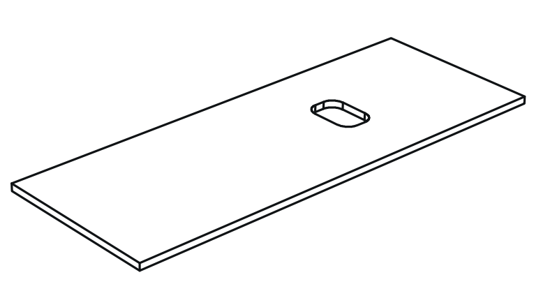 Изображение Столешница Nic Design Velo 007 847 под консоль 021 805