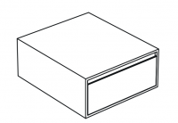 Ящик Nic Design Velo 010 848 под консоль 021 805 схема 1