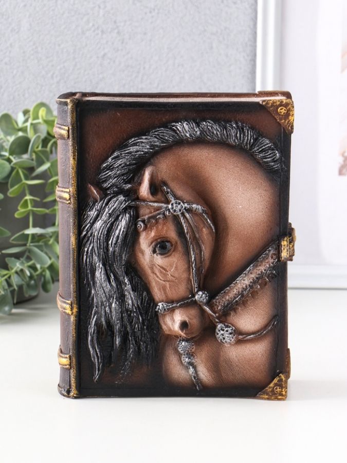 Фигурка гипс «Книга: Лошадь», 21?7.5?16.5 см, коричневый