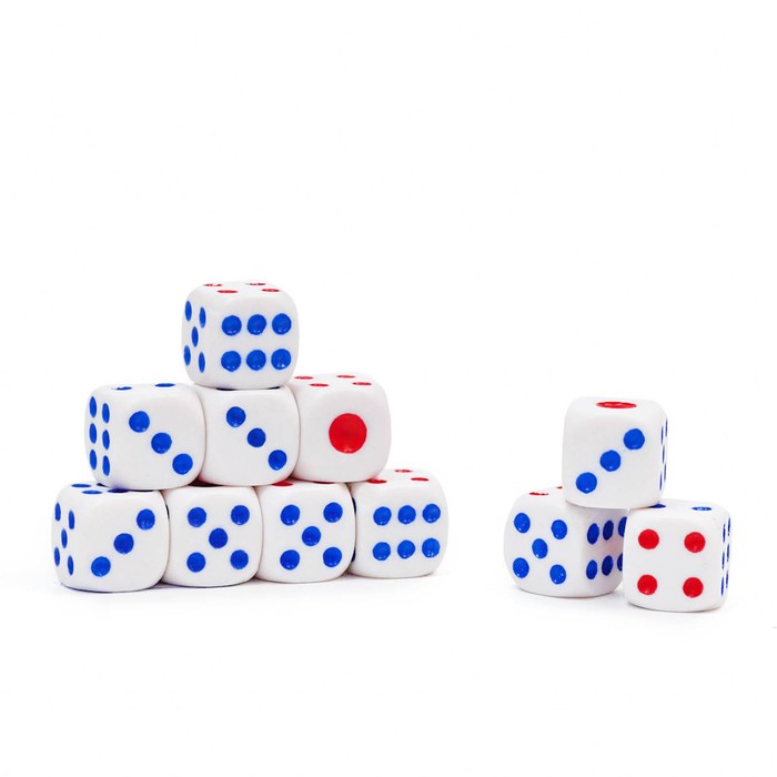 Кубики игральные, 1?1 см, фасовка 100 шт.