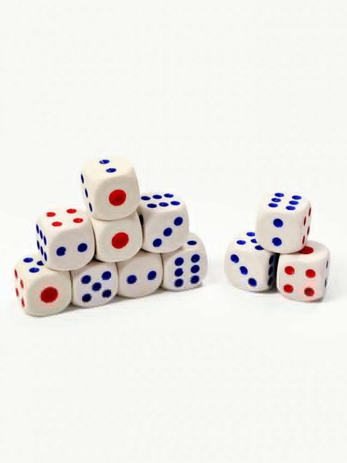 Кубики игральные, 2?2 см, набор 50 шт.