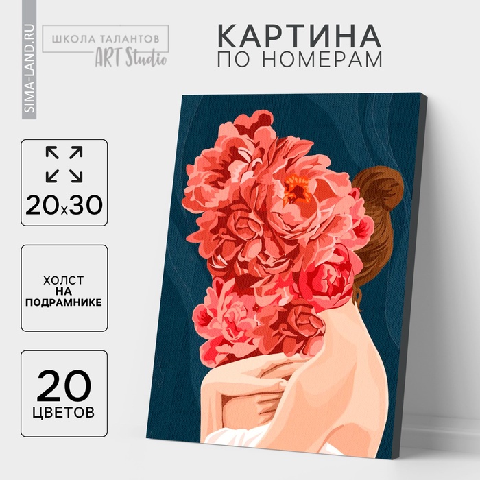 УЦЕНКА Картина по номерам на холсте с подрамником «Нежность» 20?30 см