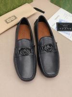 Мужские мокасины Gucci темно-синие