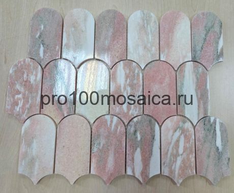 ASTI PINK Мраморная мозаика,  размер, мм: 315*260*8 (ORRO Mosaic)