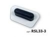 Мини-Кельма Пластиковая, Трапеция Stmdecor RSL33-3 Прозрачная с Заточкой, Размер 140х80х3 мм