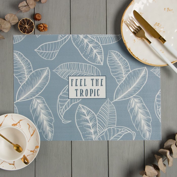 Салфетка на стол «Доляна» Feel the tropic, ПВХ, 40?29 см
