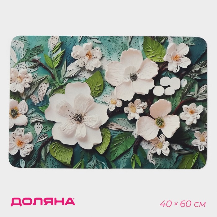 Коврик для дома «Доляна» Wild Flora, влаговпитывающий, 40?60 см
