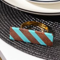Кольцо для салфетки Candy, 6,7?2,1?4,5 см, прямоугольник, цвет металла золотой