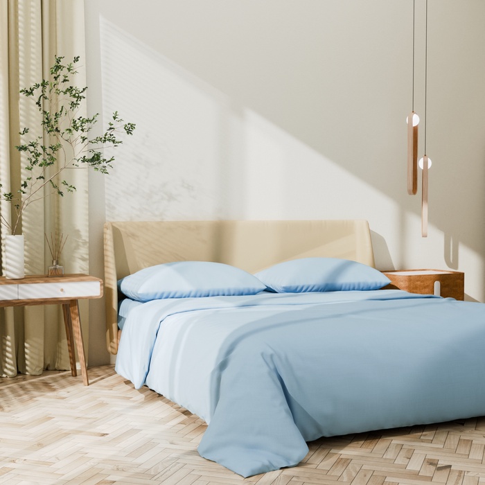 Постельное бельё евро LoveLife Celestial blue, сатин