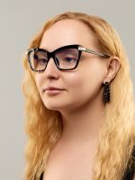 Очки женские имиджевые, прозрачные,14 см ? 13.8 см, дужка 13.7 см, линза 3.7?5.2 см
