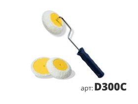 Валик для Углов Трансформер Makler D300C (ручка и 2 шубки) для Работ с Материалами Различных Составов.