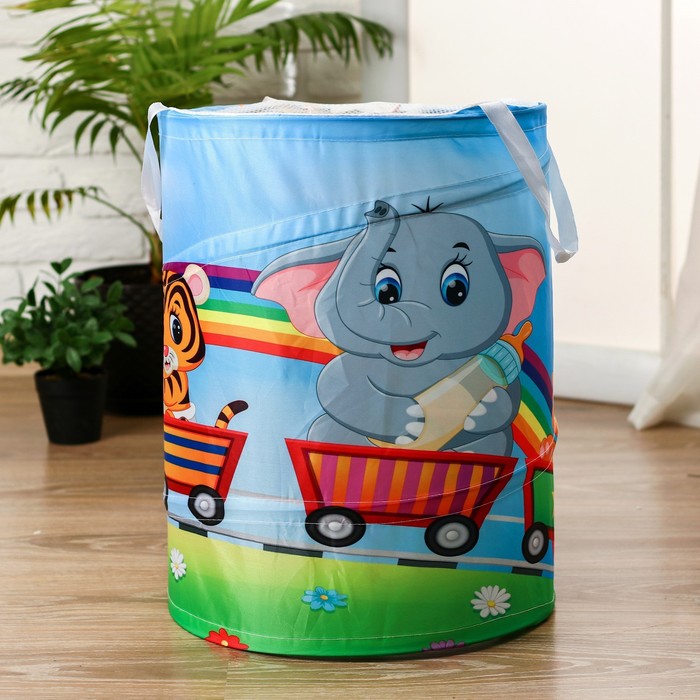 Корзинка для игрушек «Паровозик счастья», 35?35?45 см