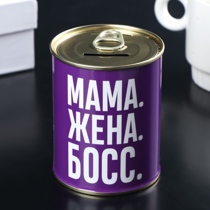 Копилка-банка металл «Заначка для мамы» 7.5?9.5 см