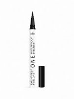 Подводка-фломастер для глаз черная JEANMISHEL ONE WATERPROOF водостойкая, 1, 1 г