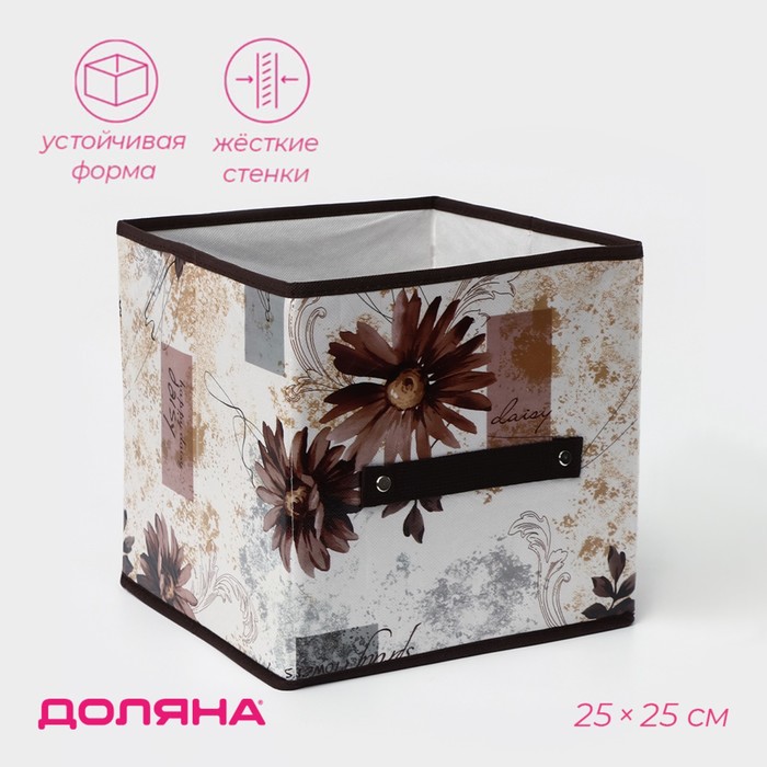 Короб стеллажный для хранения Доляна «Астра», 25?25?25 см