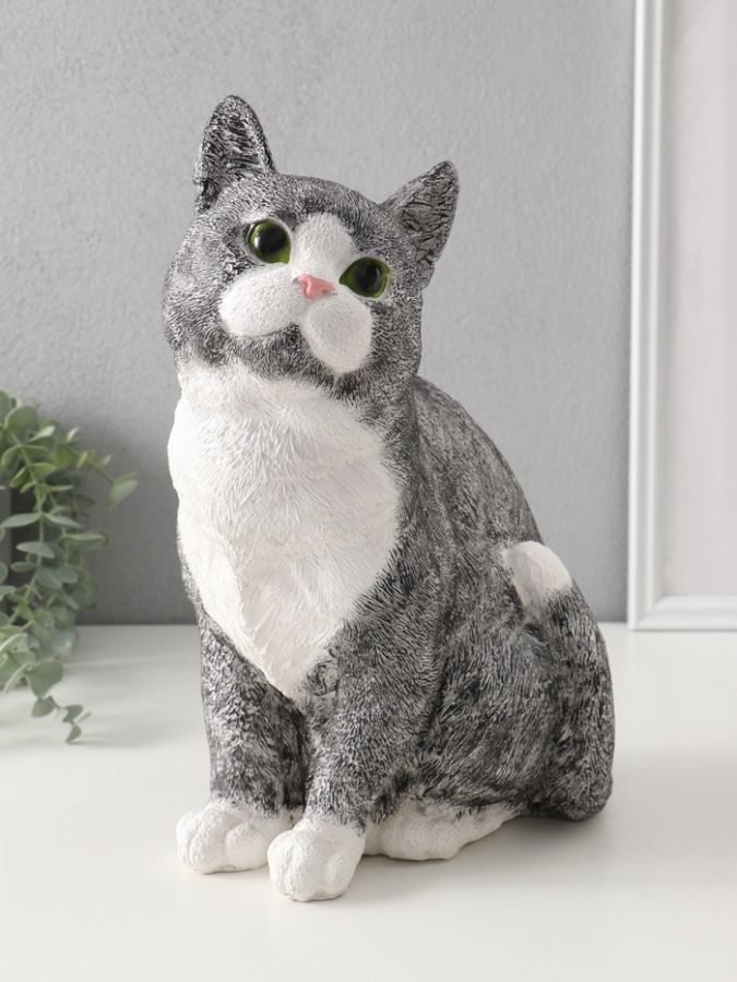 Фигурка гипс «Кошка Серая», 31.5?16?24 см